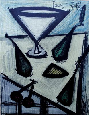 ベルナール・ビュッフェ、「Nature morte aux legumes」 ベルナール・ビュッフェ、「Nature morte aux legumes」 - メルカリ