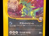 the pokemon card has a picture of a dragon and a cat on it