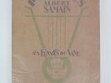 a brown book with a picture of a guitar on it