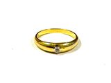 an image of a gold ring with a diamond on top of it