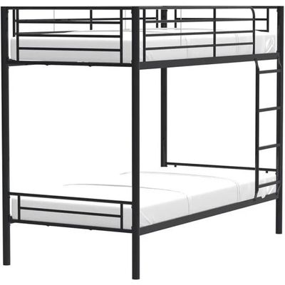 Lits superposés séparables 2 x 90 x 190 cm en métal - Noir…