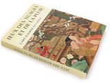 un livre dont la couverture représente une femme dans un jardin