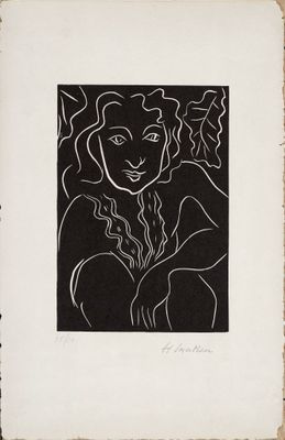 un dessin en noir et blanc représentant une femme aux cheveux longs