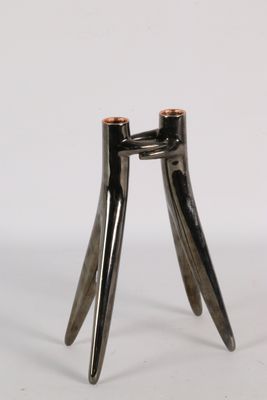 a pair of tooth brushes sitting on top of a table