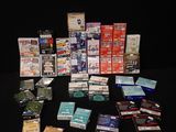 many different types of cigarettes on a black table