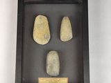 a picture of a display of rocks in a shadow box