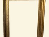 a picture of a gold picture frame on a white background