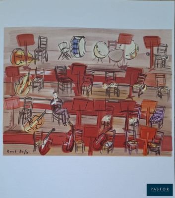 a picture of a drawing of a band playing