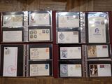 a lot of different types of stamps on this binder