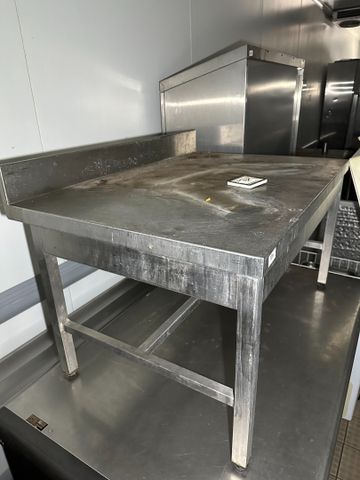 Support inox avec dosseret (70x100, h : 55)