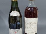 deux bouteilles de vin posées l'une à côté de l'autre sur une table
