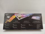 boxed box of a keyboard with a variety of keys on top of it