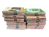 several children ' s books stacked on top of each other