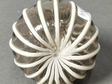 an image of a glass bowl with a spiral design