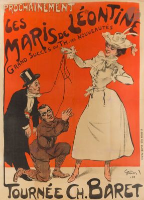 affiche française de la tournée de « Les Maries Léonine » de C'Bart