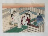 a picture of a group of people in a room