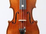 a close up of a violin with a bow on a white background