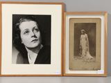 an old photo of a woman in a wedding dress next to a picture of a woman in a wedding dress