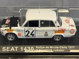 a display case with a model of a race car in it