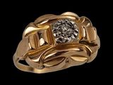 an image of a gold ring with a diamond in it