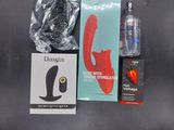 various items that are sitting on a black surface