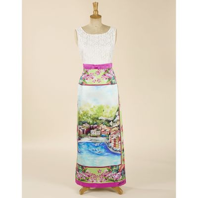 DOLCE & GABBANA, Ligne Portofino, Robe longue col rond sans …