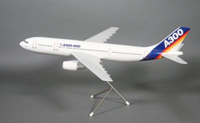 AIRBUS A300-600. Maquette en résine aux couleurs du construc…