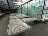 a long table in the middle of a large room