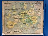 an old map of europe with the names of major countries on it