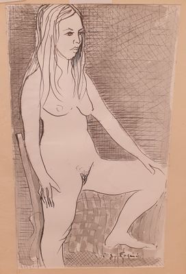 Gérard FAGARD (1938-2021) Nue debout