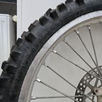 Roue avant moto cross 21" - pneu Dunlop sports D756F (80/100… (photo 4)