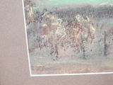 a picture of a painting of a group of people riding horses