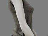 an image of a mannequin wearing a gray top and black pants