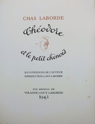 Théodore et le Petit Chinois par Chas Laborde — Édition limitée
