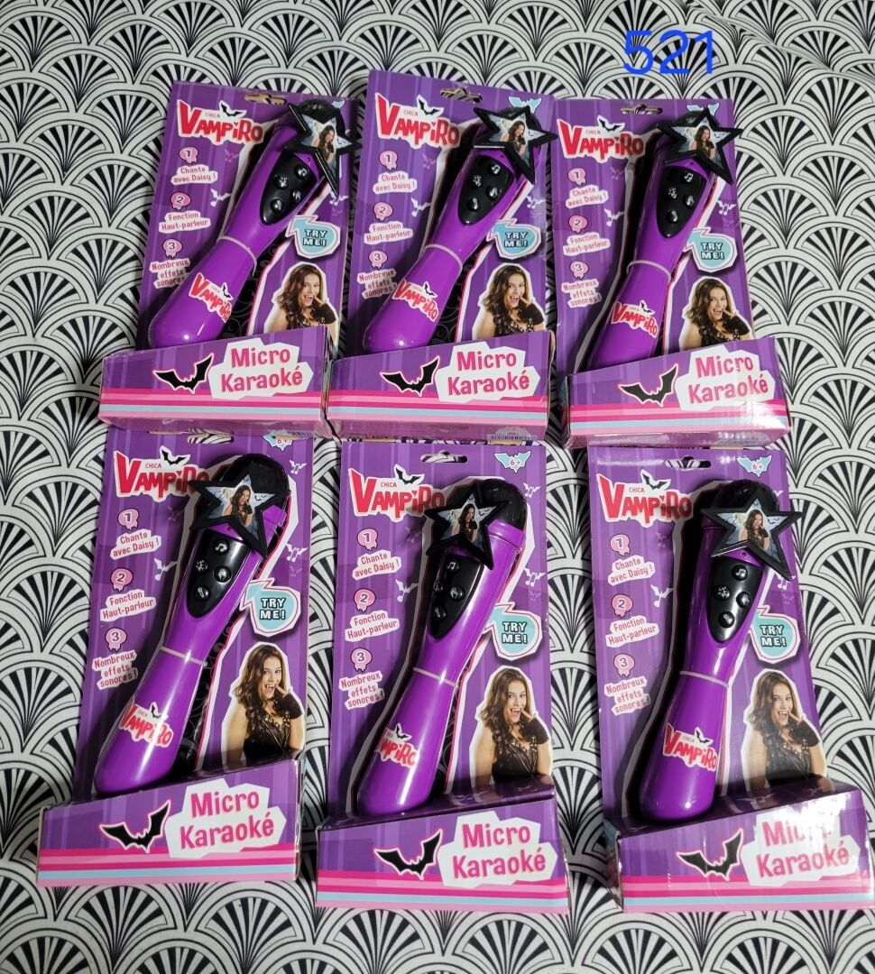 lot de 6 mico karaoke Vampirella avec effet neuf *sans recla…