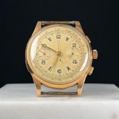 Boitier de montre d'homme en or jaune 750/1000 (18K).