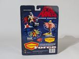 the action figures are in the package on the white surface