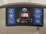 a digital display on the back of a blender
