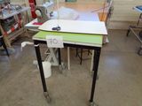 a sewing machine sitting on a table in a room