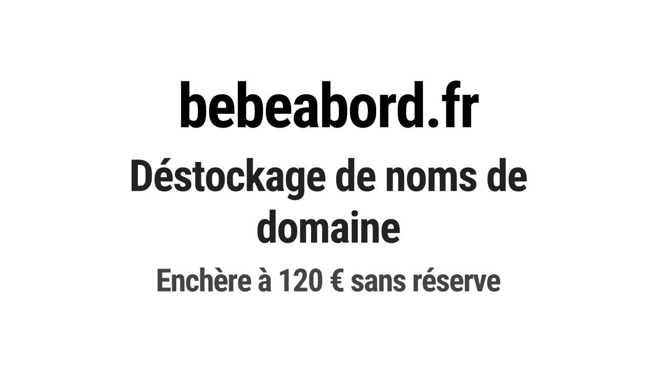 Destockage & Invendus