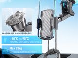 an image of a car phone holder that is attached to the dashboard