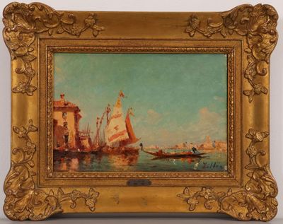 Léopold ZILLER (1913-2003). Vue de Venise. Huile sur toile, …