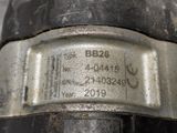 a close up of a metal object with a number on it