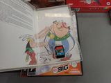 an open book with a picture of a cartoon character on it