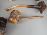 four different types of wood sticks on a table