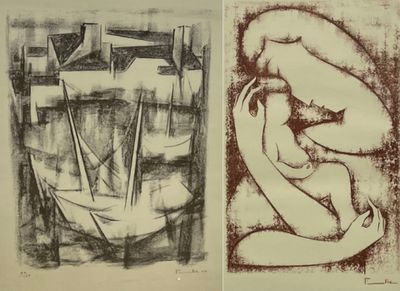 Fernand ELIE (1906-1992) En Bretagne et La maternité Deux li…