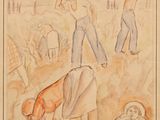 an image of a drawing of a man and a woman working in a field