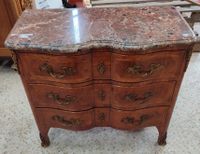 Commode arbalète dessus marbre 3 tiroirs en ceinture . (photo 5)