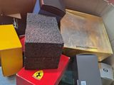 a box full of assorted boxes sitting on a table