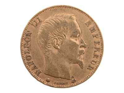 Pièce de 20 francs or Napoléon III tête nue, 1860. Petites u… - Photo 1